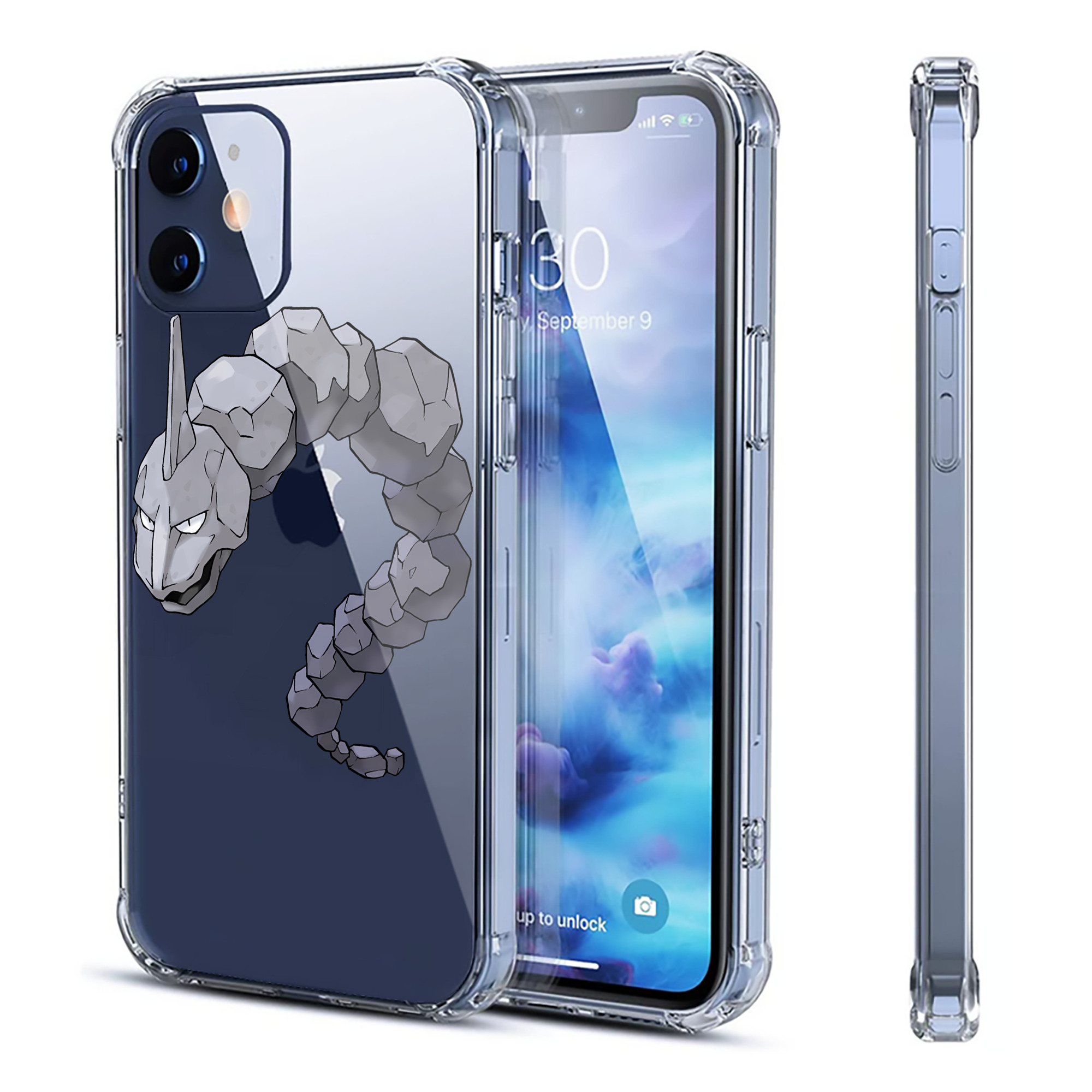（画像用） ポケットモンスター Pokémon 【iPhone 12シリーズ対応】透明スマホケース（クリアソフトケース）